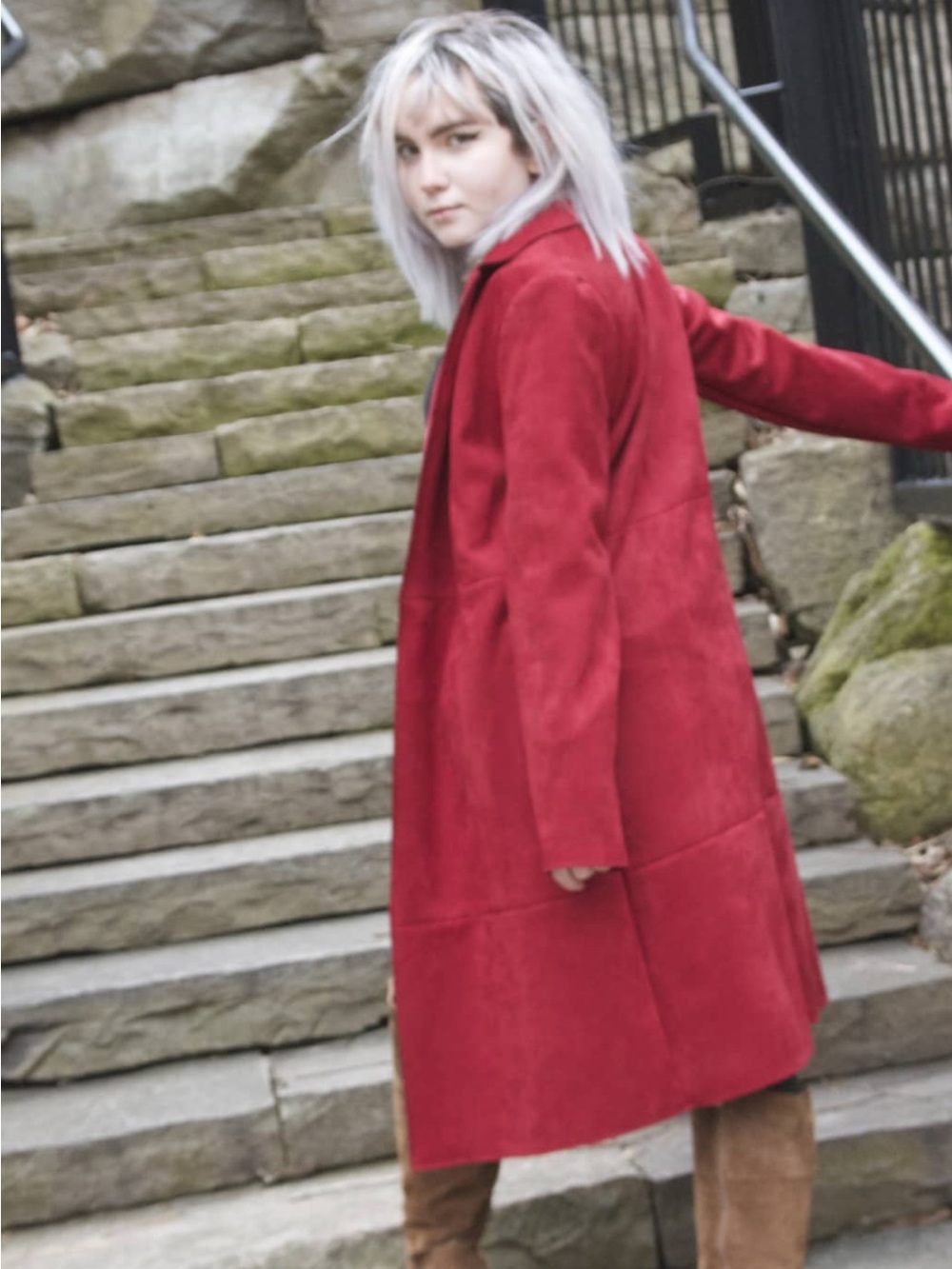 Zara Bold Red Trench Coat